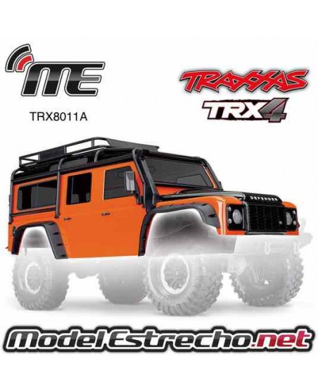 TRAXXAS CARROCERIA DEFENDER TRX-4 PINTADA ROJO