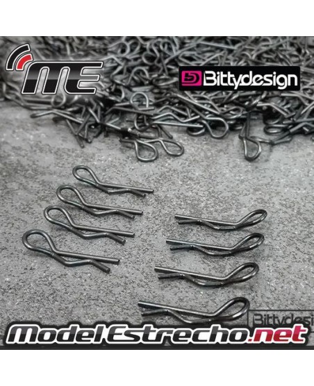 CLIPS CARROCERIA BITTYDESIGN NEGROS (8 U.)