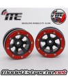 BEADLOCK WHEELS PT - CLAW BLACK/RED 1.9 (2U.)