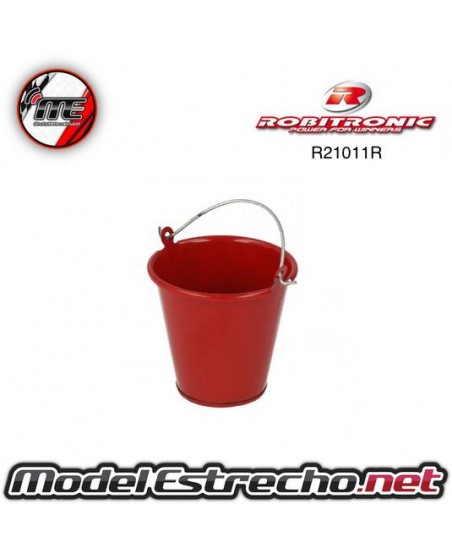CUBO METAL ROJO