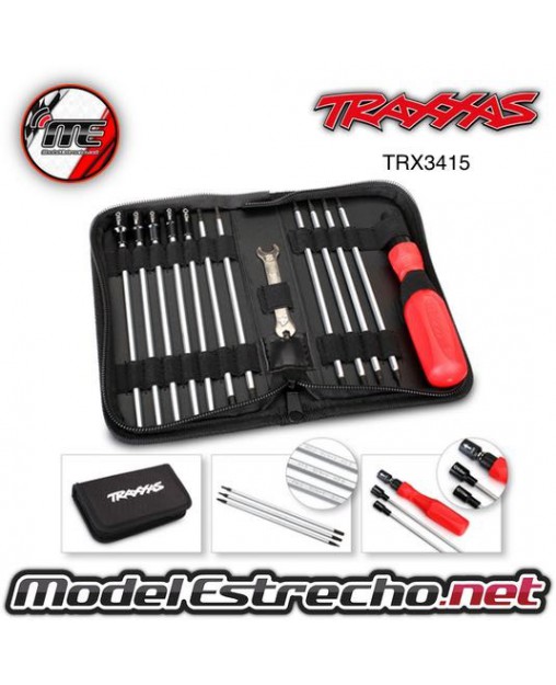 TOOL SET WITH BAG (INCLUDES 1.5, 2.0, 2.5, 3.0, 3.5, 4, 5, 5.5, 7, 8 NUT DRIVES)