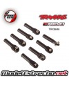 AXEL CARRIERS, LEFT & RIGHT (1 EACH)(USE WITH 8X16MM & AND 17X26MM BALL BEATINGS)/ DUST BOOT RETAINERS (4)