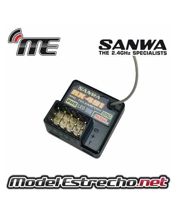 RECEPTOR SANWA M17 RX-491 4 CANALES 2,4Ghz 