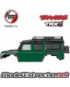 BODY, LAND ROVER DEFENDER, GREEN (COMPLETE WITH EXOCAGE, INNER FENDERS, FUEL CANISTER, AN JACK)