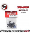 AXEL CARRIERS, LEFT & RIGHT (1 EACH)(USE WITH 8X16MM & AND 17X26MM BALL BEATINGS)/ DUST BOOT RETAINERS (4)