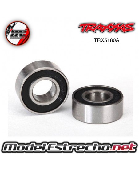 BALL BEARINGS, BLACK RUBBER SEALED (6X13X5MM) (2)