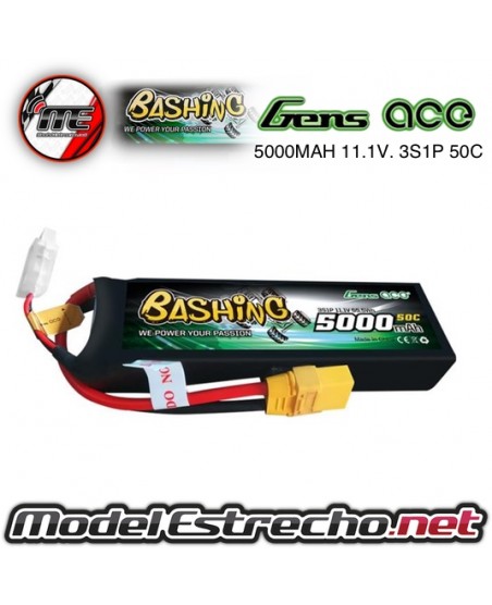 Gens Ace BASHING 5000mha 11,1v 50C 3S1P Lipo XT90