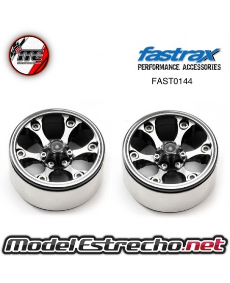 FASTRAX 1.9" HEAVY DUTY 6-SPOKE ALLOY BEADLOCK WHEELS (2U.)