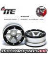BEADLOCK WHEELS PT - SLINGSHOT SILVER/RED 1.9