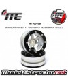 BEADLOCK WHEELS PT - SLINGSHOT SILVER/BLACK 1.9 (2U.) MT0030SB