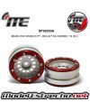 BEADLOCK WHEELS PT - BULLET SILVER/RED 1.9 (2U.) Ref: MT0020SR