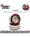 BEADLOCK WHEELS PT - BULLET SILVER/RED 1.9 (2U.) Ref: MT0020SR