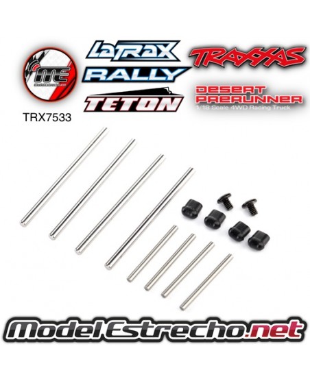 TRAXXAS LATRAX SET DE EJES DELANTEROS Y TRASEROS Y CASQUILLOS  Ref: TRX7533
