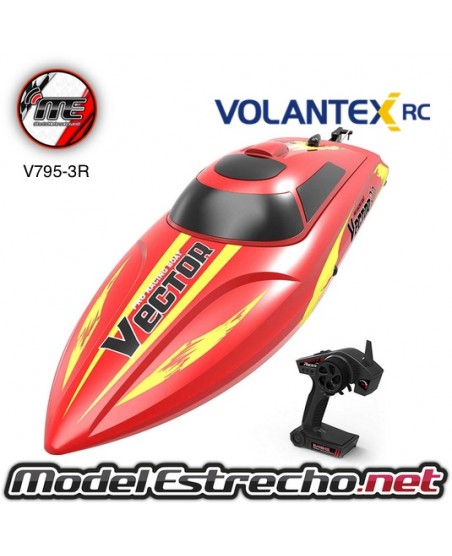 LANCHA VOLANTEX VECTOR 30 RACING BOAT ROJA RTR 2,4Ghz Ref: V795-3R