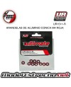 ULTIMATE ARANDELAS ALUMINIO CONICAS ROJAS 4mm (10u.) Ref: UR1511-R
