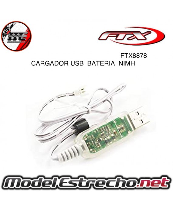CARGADOR USB PARA BATERIA NIMH FTX OUTBACK MINI Ref: FTX8878