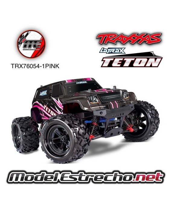 TRAXXAS LATRAX TETON 1/18  SCALE 4WD MOSTER TRUCK RTR BLUE  Ref: TRX76054-1PINK