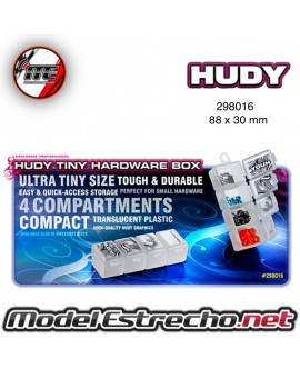 HUDY CAJA MULTIUSOS 4 COMPARTIMENTOS MICRO 88 x 30 mm Ref: 298016