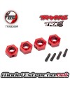 TRAXXAS HEXAGONOS DE 12 mm COLOR ROJO  Ref: TRX8269R