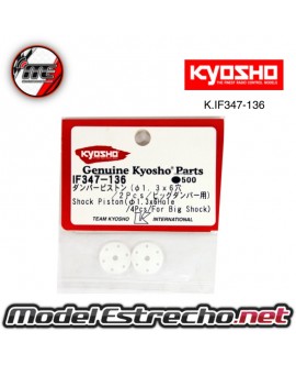 KYOSHO PISTONES AMORTIGUADORES 6x1,3 mm BIG SHOCK MP9 Ref: K.IF347-136
