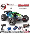 TRAXXAS E-REVO 1/16 4WD BRUSHED TQ RTR VERDE (INCLUYE BATERIA Y CARGADOR ) Ref: TRX71054-1G