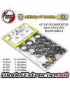 KIT DE RODAMIENTOS DE BAJA FRICCION MUGEN MBX8 NITRO MOB Ref: MOB-0606