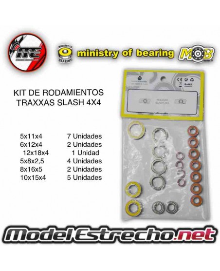 KIT DE RODAMIENTOS MUGEN MBX 8 ECO  22U.