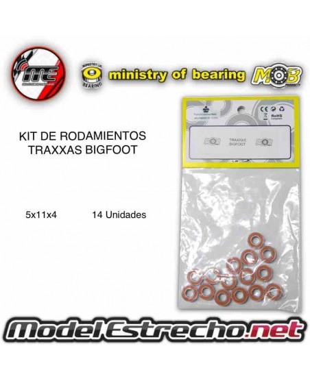 KIT DE RODAMIENTOS TRAXXAS BIGFOOT Ref: MOB-1285