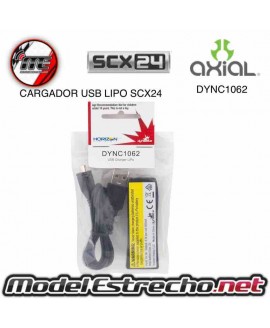 CARGADOR USB LIPO AXIAL SCX24 Ref: DYNC1062