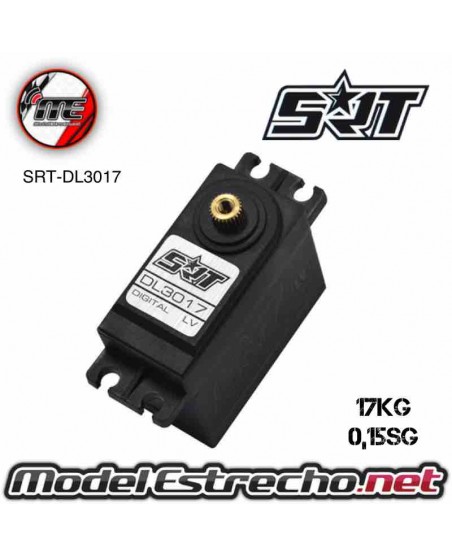 SERVO SRT DL3017 LV DIGITAL CAJA DE PLASTICO 17Kg./0.15 Seg.. Ref: SRT-DL3017