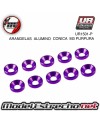 ULTIMATE ARANDELAS ALUMINIO PURPURA 3mm (10u.) Ref: UR1501-P