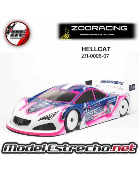 copy of ZOORACING DOGSBOLLOX 1/10 TOURING CAR CLEAR 190mm