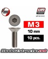 TORNILLOS M3X10MM AVELLANADO Ref: UR161310