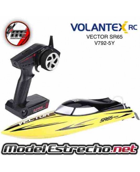 LANCHA VOLANTEX RC VECTOR SR65 BRUSHLESS  2,4Ghz RTR AMARILLA 65 CM Ref: V792-5Y
