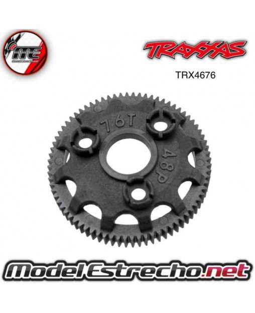 SPUR GEAR, 76-TOOTH (48-PITCH) (FOR MODELS WITH TORQUE-CONTOL SLIPPER CLUTCH Ref: TRX4676