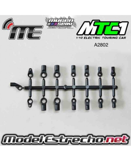 SET ROTULAS PLASTICO MUGEN MTC1 (1U.)Ref: A2802