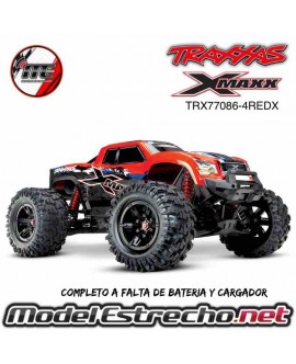 TRAXXAS X-MAXX 8S 4WD RTR MONSTER TRUCK + TSM AZUL Ref: TRX77086-4REDX