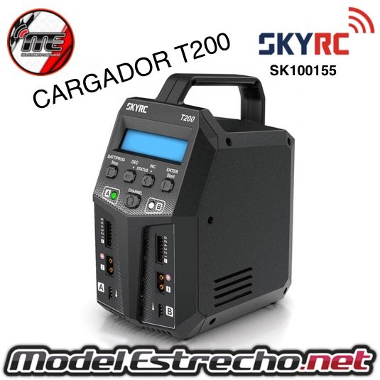 CARGADOR T200 AC/DC DUO LIPO 1-6s 12A 100W   Ref: SK100155