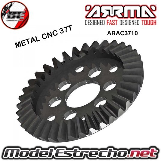 CNC METAL CROWN GEAR 37T 4x4 775 BLX 3 ARRMA  Ref: ARAC3710
