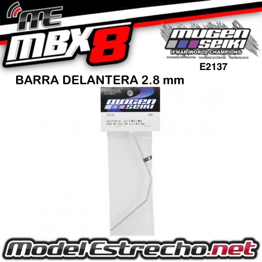 BARRA ESTABILIZADORA DELANTERA 2.8mm MUGEN MBX  Ref: E2137