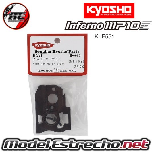 SOPORTE MOTOR ELECTRICO KYOSHO MP10E BANCADA Y PREBANCADA  Ref: K.IF551