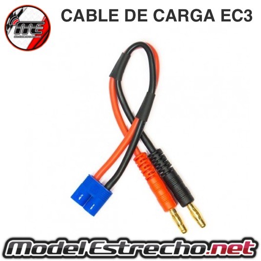 CABLE DE CARGA EC3 ( BANANA 4mm a EC3 )  Ref: CABLE CARGA EC3