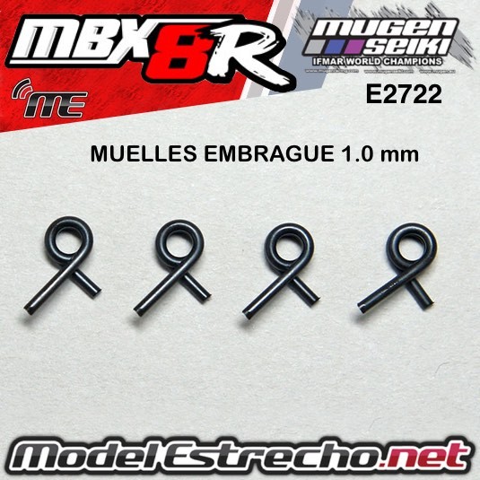 MUELLES EMBRAGUE 1.0 mm MUGEN MBX8R (4U.)  Ref: E2722