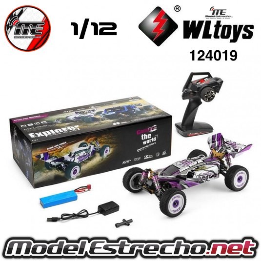 COCHE ELECTRICO RTR 1/12 BUGGY 4WD MOTOR 550 60 Km/h WLTOYS  Ref: 124019