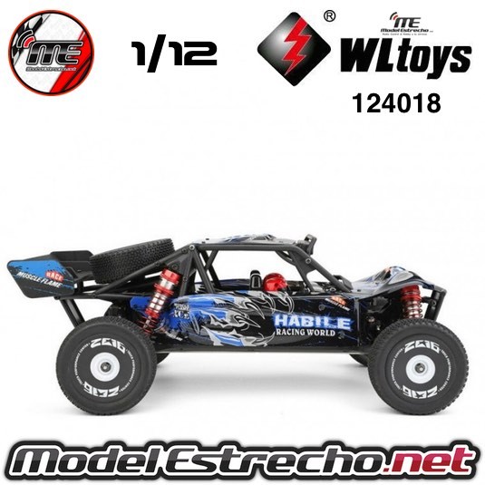 COCHE ELECTRICO RTR 1/12 BUGGY BAJA 4WD MOTOR 550 60 Km/h WLTOYS  Ref: 124018