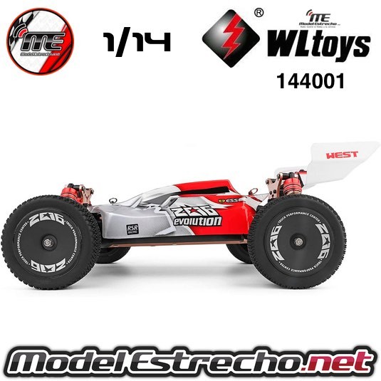 COCHE ELECTRICO RTR 1/14 BUGGY 4WD 2.4 MOTOR 550 60Km/h WLTOYS  Ref: 144001