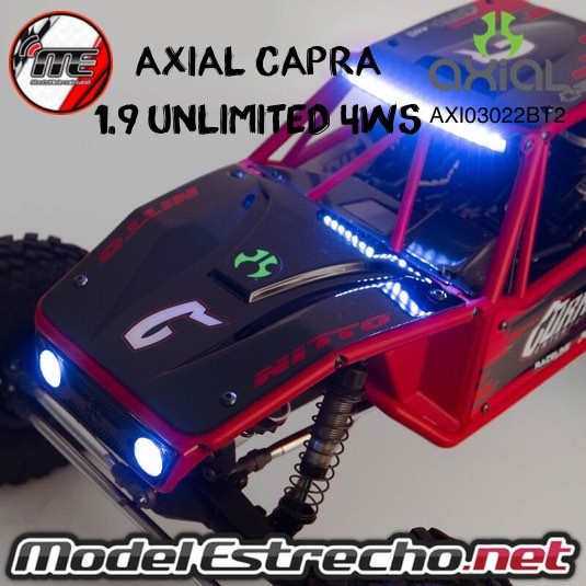 AXIAL CAPRA 1.9 UNLIMITED TRAIL BUGGY 1/10 4WS RTR ROJO AXI03022BT2