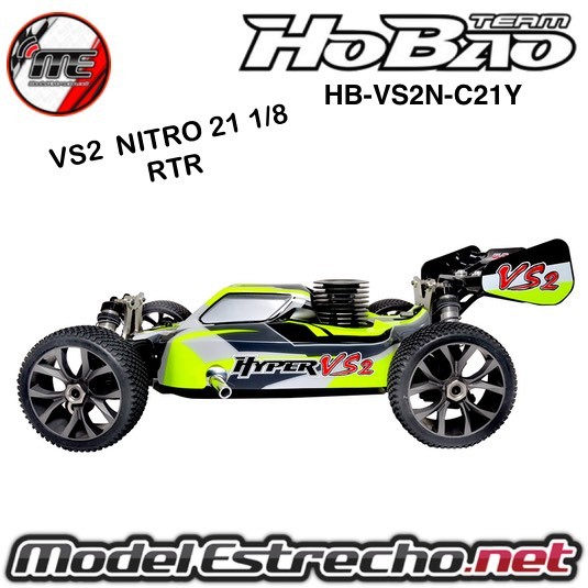 HOBAO HYPER VS2 NITRO BUGGY 21 1/8 RTR  Ref: HB-VS2N-C21Y