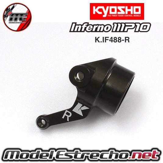 PORTA MANGUETAS DE DIRECCION CNC KYOSHO INFERNO MP9-MP10  Ref: K.IF488-R