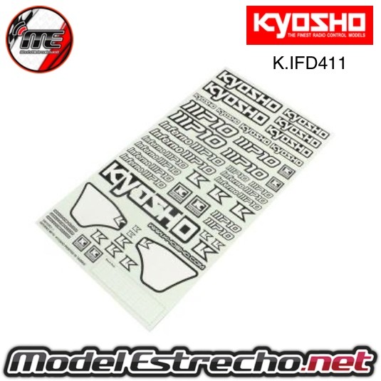 PEGATINAS DECORACION KYOSHO INFERNO MP10  Ref: K.IFD411